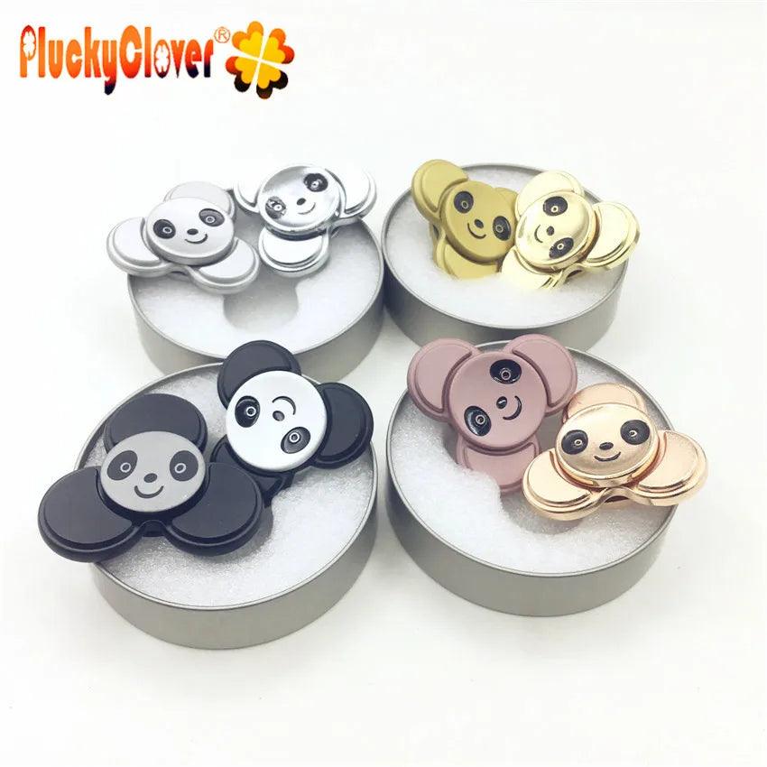 1pc China Cute Panda Tri-Spinner Fidget Hand Metal Spinner ADHD Adult Kids Autism Educational kids Toys Christmas Gifts for Kids - NTKSTORE