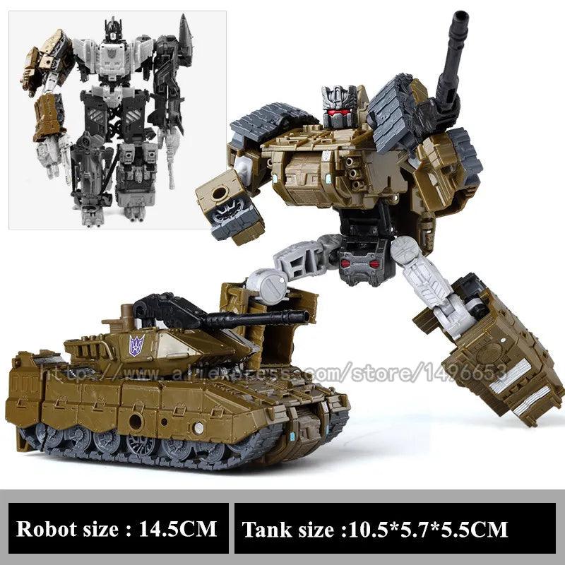 Haizhixing 5 IN 1 Transformation Robot Car Toys Anime Devastator Aircraft Tank Model KO Boys Truck Collection Kid Adult Gift - NTKSTORE