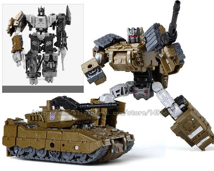 Haizhixing 5 IN 1 Transformation Robot Car Toys Anime Devastator Aircraft Tank Model KO Boys Truck Collection Kid Adult Gift - NTKSTORE