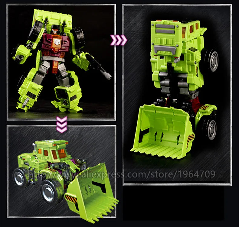 Jinbao 5 In 1 45 cm Big Transformation Predaking Toys Anime Devastator KO G1 Robot Action Figure Model Boy Children Kid Gift - NTKSTORE