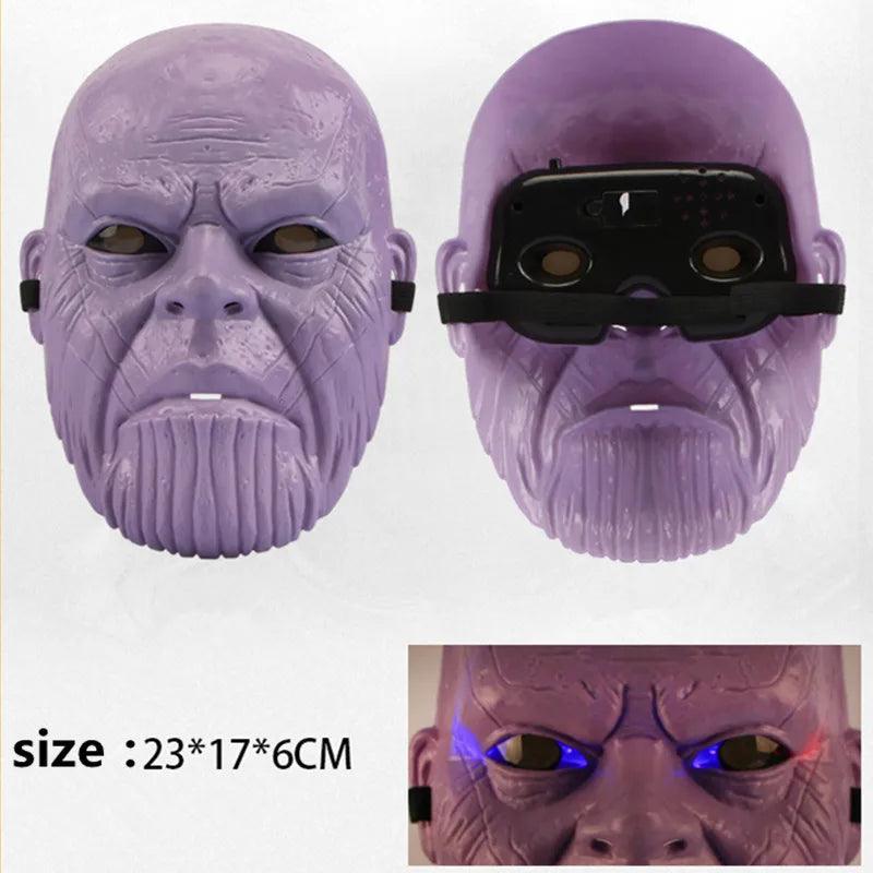 Infinity Gauntlet Cosplay Marvel Avengers 4 Thanos Mask Glove Action Figure Plastic Model Toy Brinquedo Halloween Gift - NTKSTORE