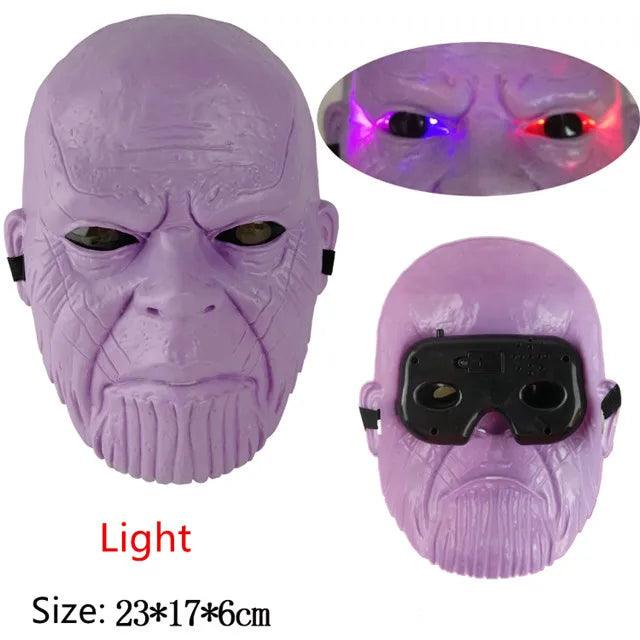 Infinity Gauntlet Cosplay Marvel Avengers 4 Thanos Mask Glove Action Figure Plastic Model Toy Brinquedo Halloween Gift - NTKSTORE