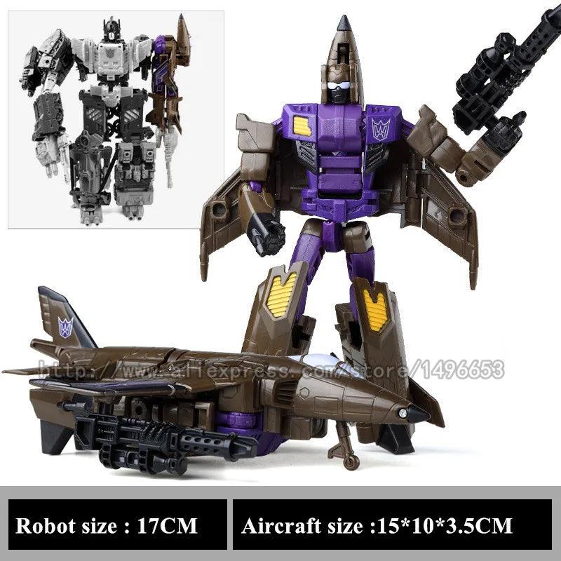 Haizhixing 5 IN 1 Transformation Robot Car Toys Anime Devastator Aircraft Tank Model KO Boys Truck Collection Kid Adult Gift - NTKSTORE