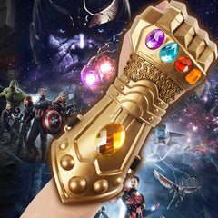 Infinity Gauntlet Cosplay Marvel Avengers 4 Thanos Mask Glove Action Figure Plastic Model Toy Brinquedo Halloween Gift - NTKSTORE