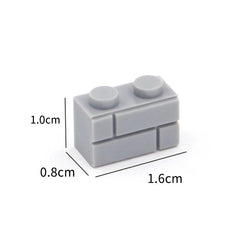 DIY Building Blocks Wall Figures Bricks 1x2 Dots 50/100PCS Educational Creative Toys for Children Size Compatible With 98283 - NTKSTORE