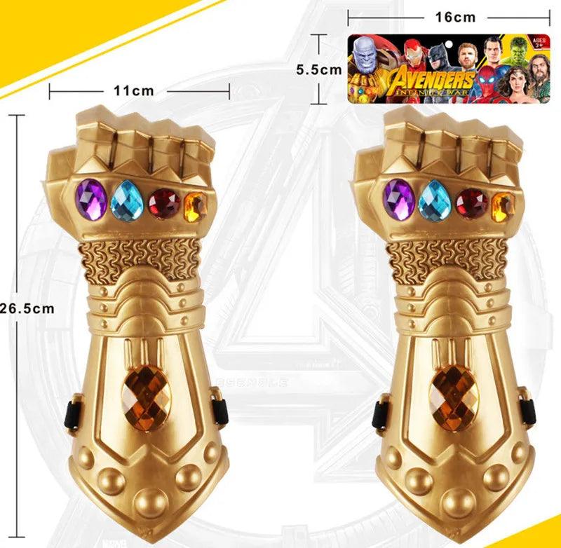 Infinity Gauntlet Cosplay Marvel Avengers 4 Thanos Mask Glove Action Figure Plastic Model Toy Brinquedo Halloween Gift - NTKSTORE