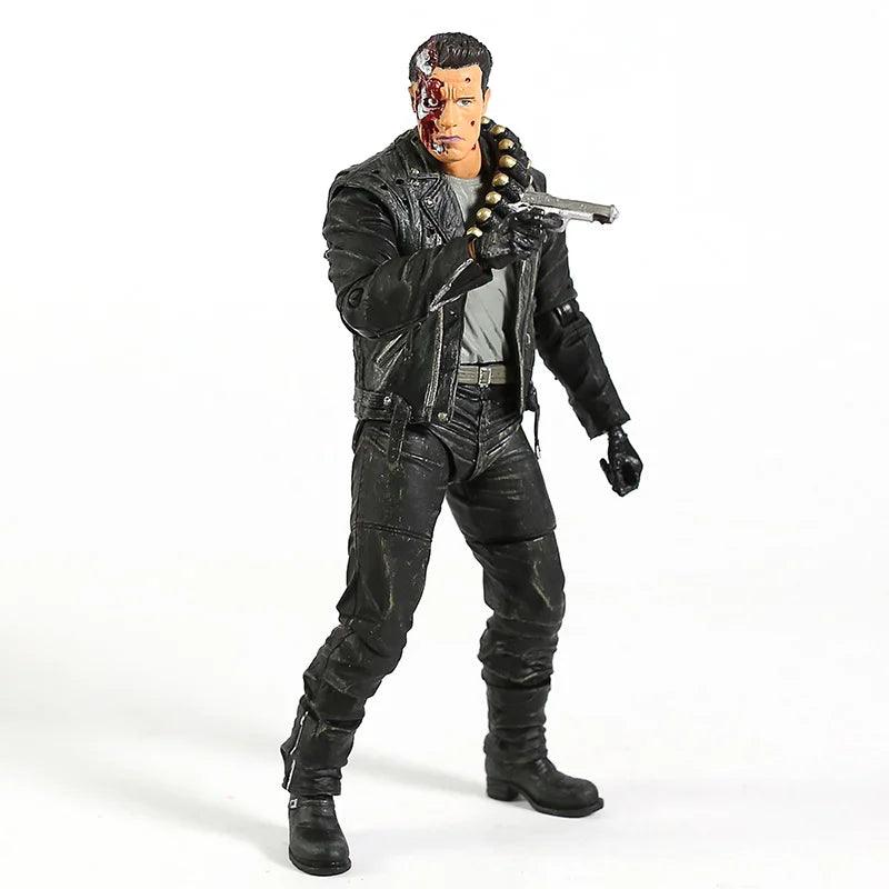 NECA Terminator 2: Judgment Day T-800 Arnold Schwarzenegger PVC Action Figure Collectible Model Toy 7" 18cm - NTKSTORE