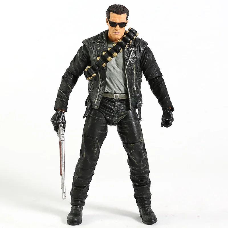 NECA Terminator 2: Judgment Day T-800 Arnold Schwarzenegger PVC Action Figure Collectible Model Toy 7" 18cm - NTKSTORE