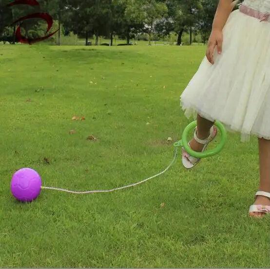 1PC Skip Ball Outdoor Fun Toy Ball Classical Skipping Toy Exercise coordination and balance hop jump playground may toy ball - NTKSTORE