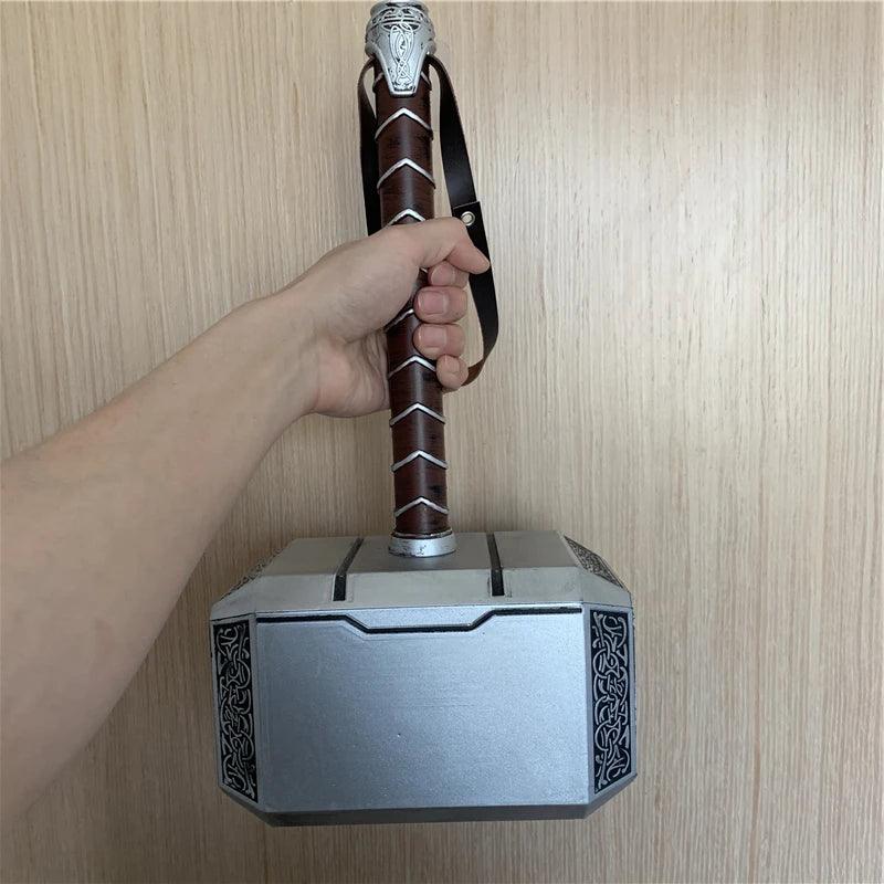 44cm Thor's Hammer Cosplay 1:1 Thunder Hammer Weapons Model Kids Gift Avengers Superhero Role Playing Captain America Iron Man - NTKSTORE