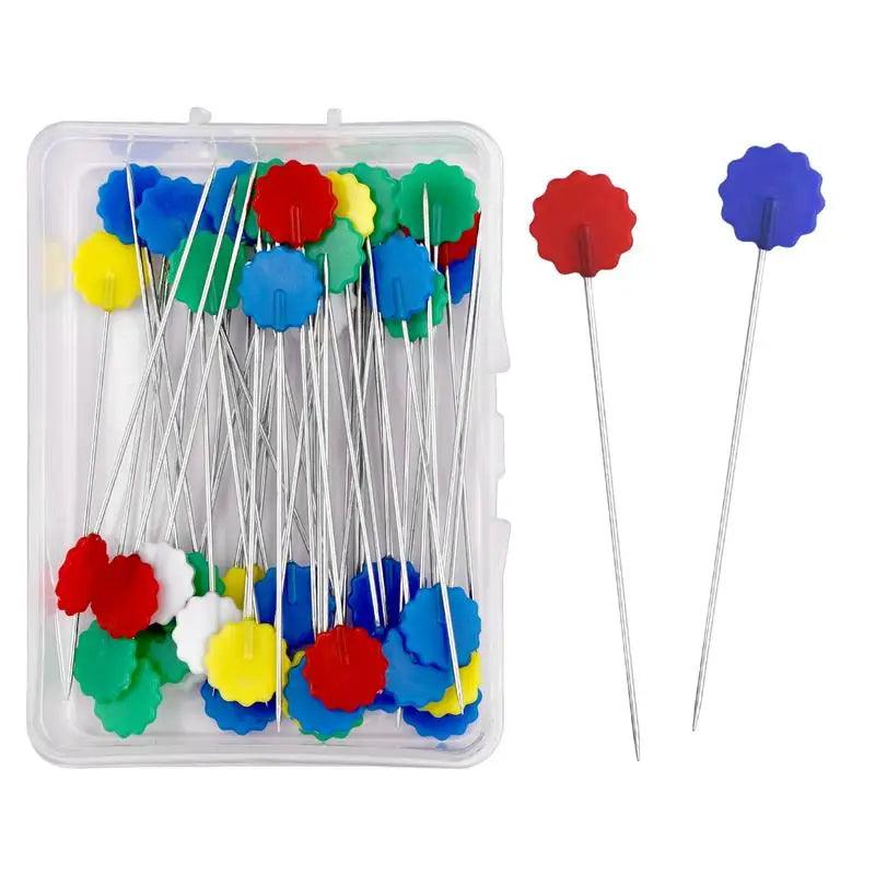 New Dressmaking Pins Embroidery Patchwork Tools Fixed Pin Button Pin Patchwork Pin For Sewing Positioning And DIY 50pcs/100pcs - NTKSTORE