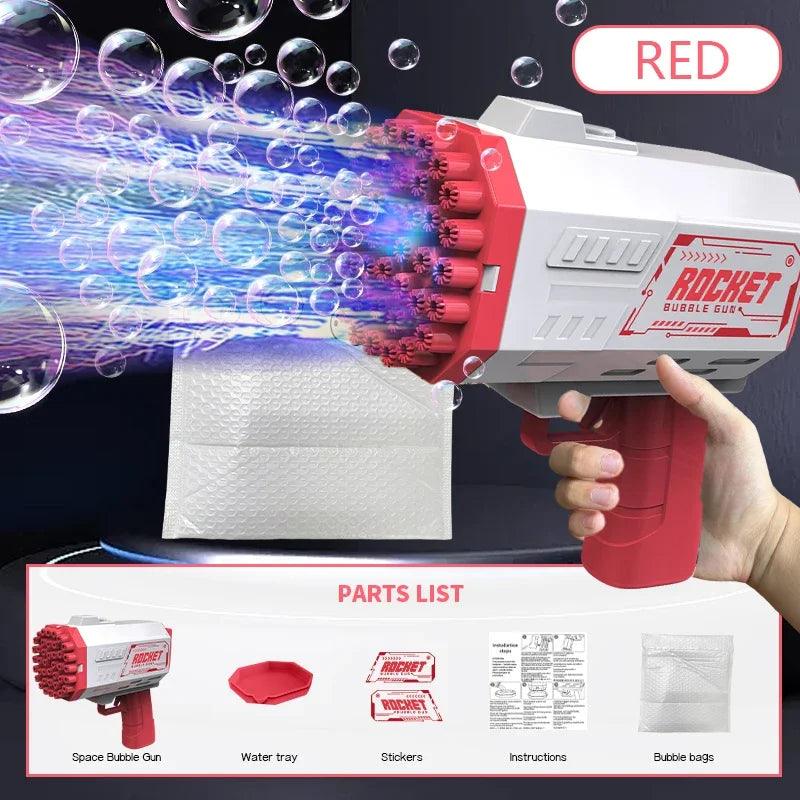 40 Holes Electric Rocket Bubble Machine Handheld - NTKSTORE