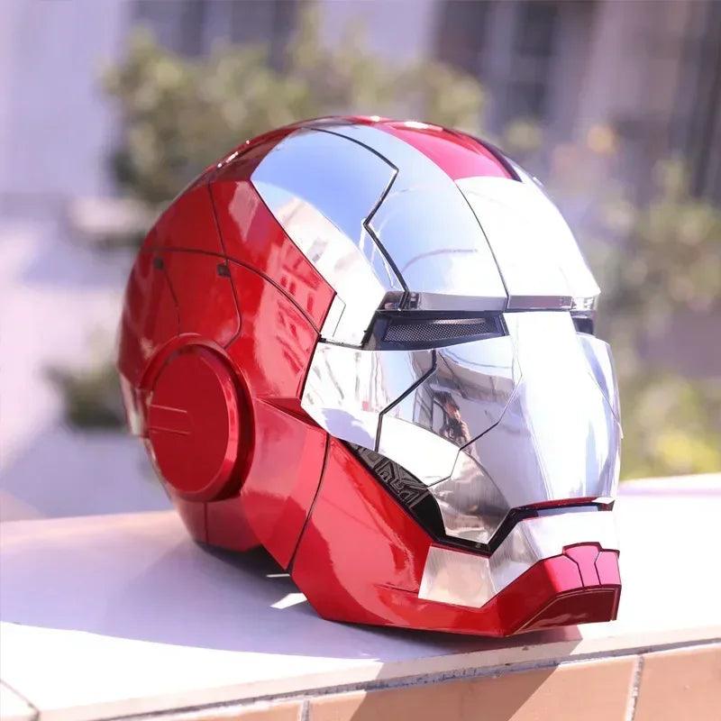 Iron Man Mk5 Helmet War 1:1 Machine Avengers Cosplay Electric Open Close Chinese English Voice Remote Control Birthday Toy Gifts - NTKSTORE