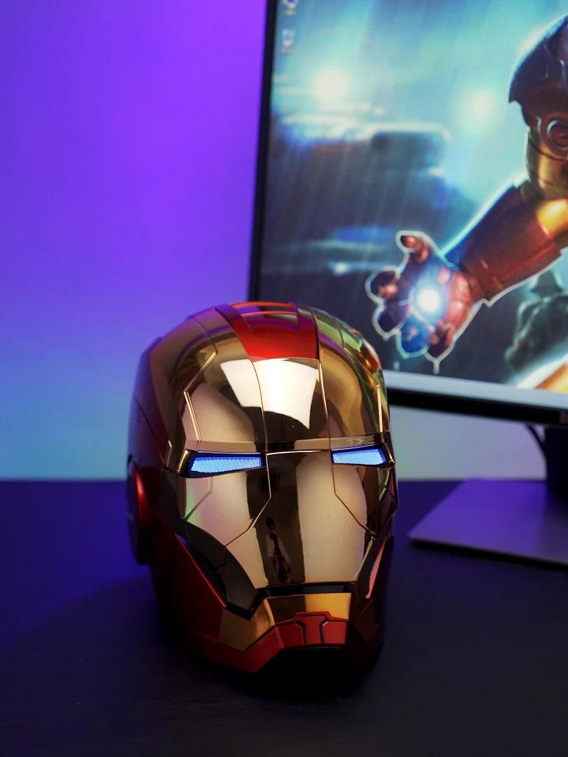 Avengers MK5 Iron Man Helmet Voice Control Helmet Electronic War Machine Open Close Jarvis Command 1:1 Cosplay IronMan Toy Gifts - NTKSTORE