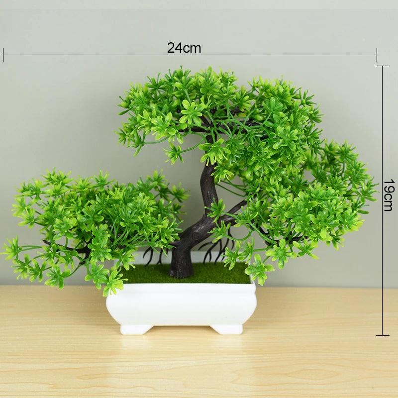 Artificial Plants Bonsai Small Tree Pot Fake Plant Flowers Potted Ornaments For Home Room Table Decoration Hotel Garden Decor - NTKSTORE