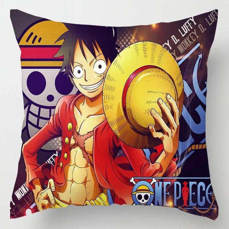 Hot Anime One Piece Luffy Figure Toys Cartoon Zoro Tony Chopper Printed Pillows Cover Birthday Party Decoration Toys Gift 45cm - NTKSTORE