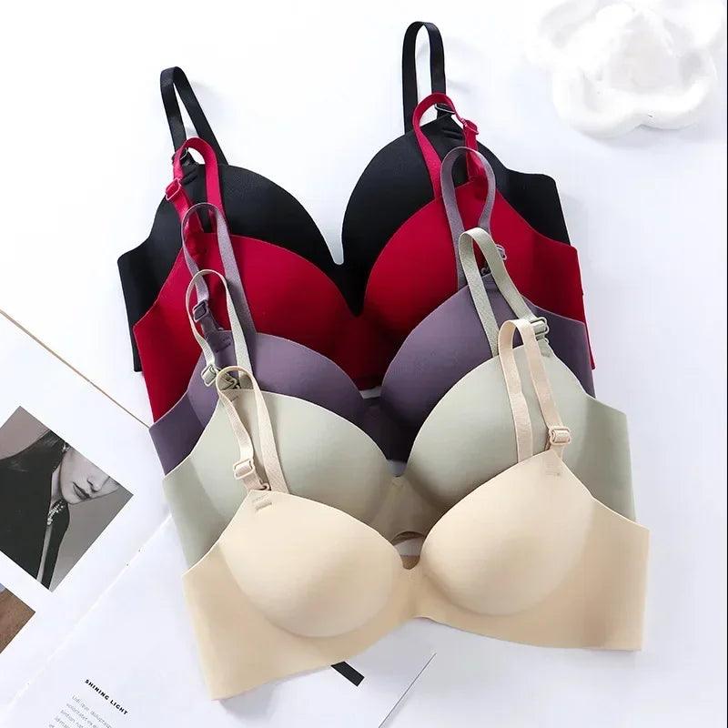 Women Seamless Bra Sexy Push Up Bralette No Wire Girls Students Breathable Lingerie Fashion 3/4 Cup Wireless Female Lingerie - NTKSTORE