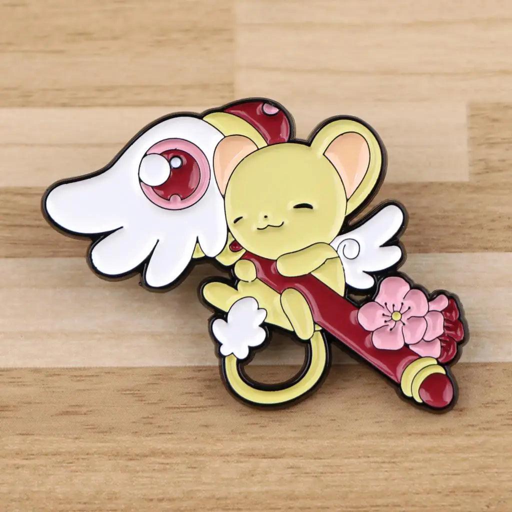 Cute Anime Sakura Lapel Pins for Backpack Cute Enamel Pin Girls Women's Brooches Metal Badges Jewelry Accessories - NTKSTORE