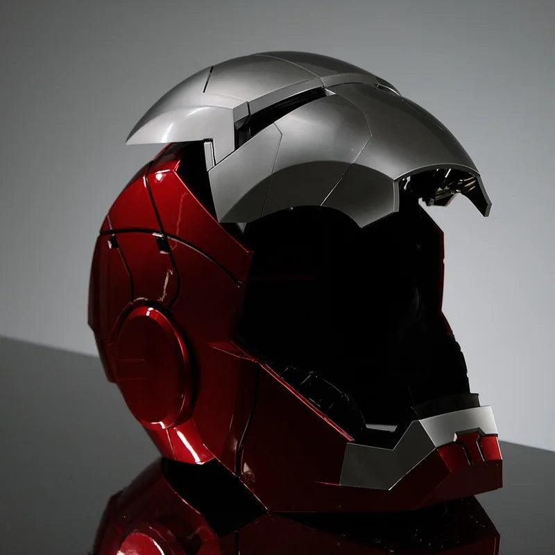 Avengers MK5 Iron Man Helmet Voice Control Helmet Electronic War Machine Open Close Jarvis Command 1:1 Cosplay IronMan Toy Gifts - NTKSTORE