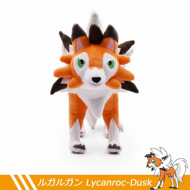 Pokemon Anime Shiny Lycanroc Soft Plush Toy Kawaii Cartoon Midnight Midday Lycanroc Wolf Stuffed Animals Gifts For Kids - NTKSTORE