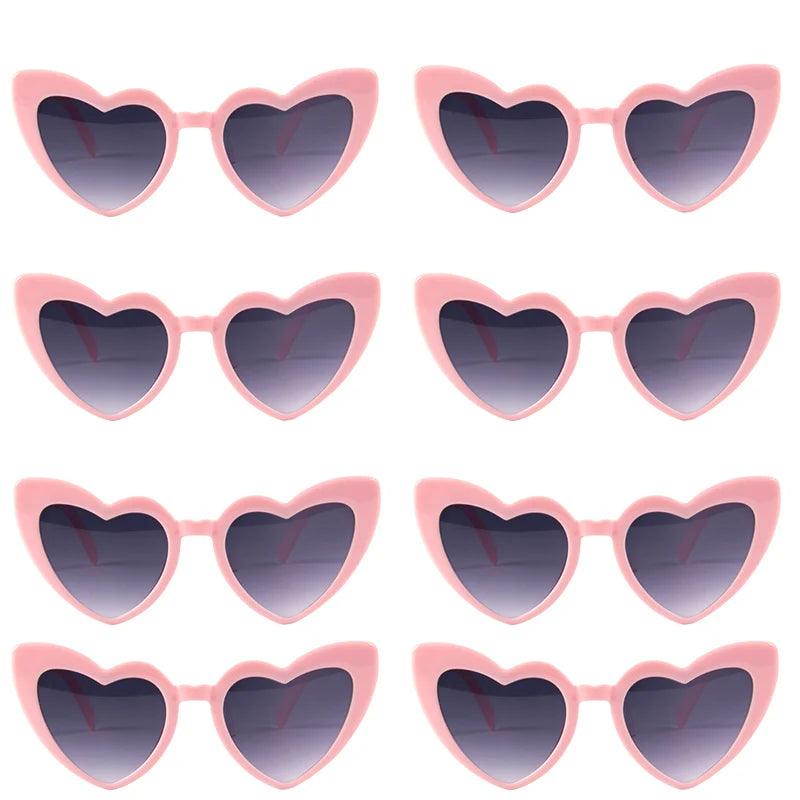 Heart Shaped Sunglasses for Women Retro Cat Eye Sunglasses Wedding Engagement Decoration Shopping Traveling Party Accessories - NTKSTORE