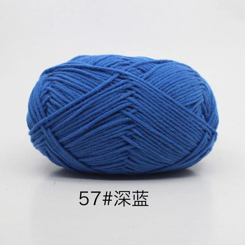 40-50g/Set 4ply Milk Cotton Knitting Yarn Needlework Dyed Lanas For Crochet Craft Sweater Hat Dolls At Low Price - NTKSTORE