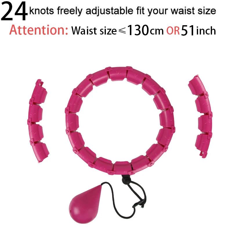 32/20/24/28 Section Adjustable Sport Hoops Abdominal Waist Exercise Detachable Hoola Massage Fitness Hoop Training Weight Loss - NTKSTORE