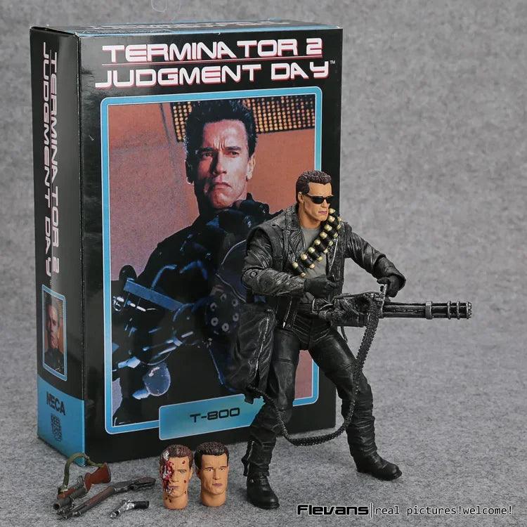 NECA Terminator 2: Judgment Day T-800 Arnold Schwarzenegger PVC Action Figure Collectible Model Toy 7" 18cm - NTKSTORE