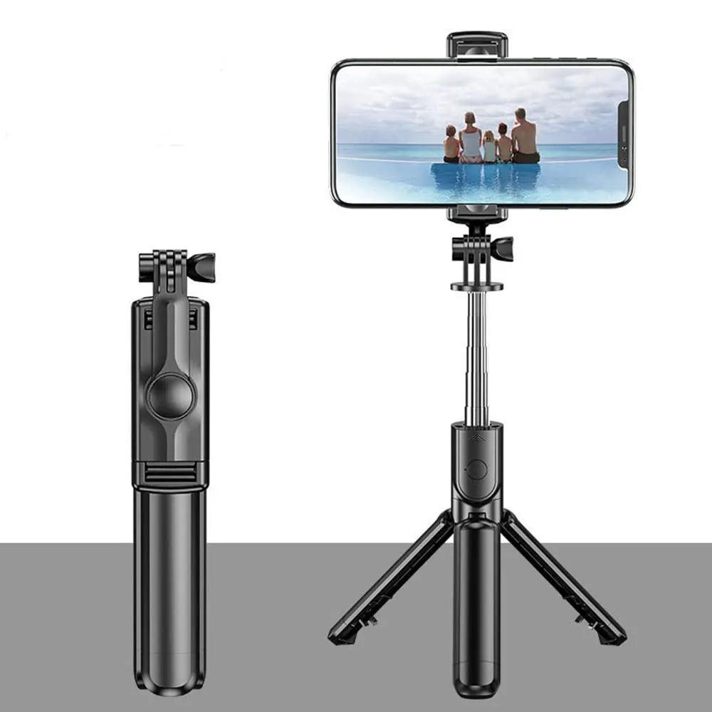 Handheld 360 Degree Flexible Sports Camera Monopod Stand Mobile Phone Mini Selfie Stick Tripod With Wireless Remote - NTKSTORE