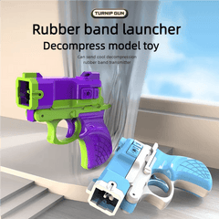 Rubber Band Gun Fidget Toys for Adults 3D Printed Mini 1911 Elastic Band Launcher Pistol Toys Decompression Gift - NTKSTORE