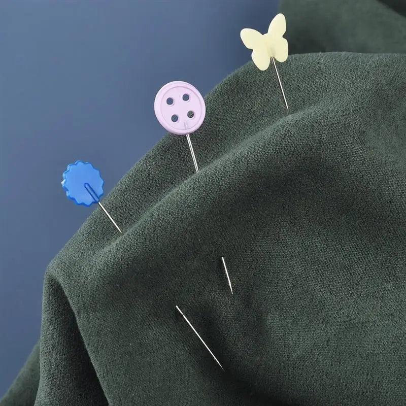 New Dressmaking Pins Embroidery Patchwork Tools Fixed Pin Button Pin Patchwork Pin For Sewing Positioning And DIY 50pcs/100pcs - NTKSTORE