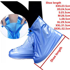 Silicone Waterproof Shoe Cover Unisex Shoes Protectors Rain Boots for Indoor Outdoor Rainy Reusable Quality non-slip shoe Cover - NTKSTORE