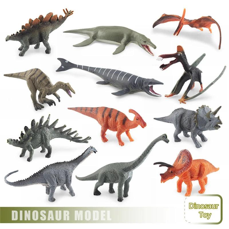 12Pcs/Set Dinosaur Educational Figurine - NTKSTORE