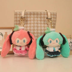 Hatsune Miku Plush Doll Keychain 15cm Cute Miku Anime Collection Peripheral Toys Bag Pendant Decoration Toys Girlfriends Gift - NTKSTORE