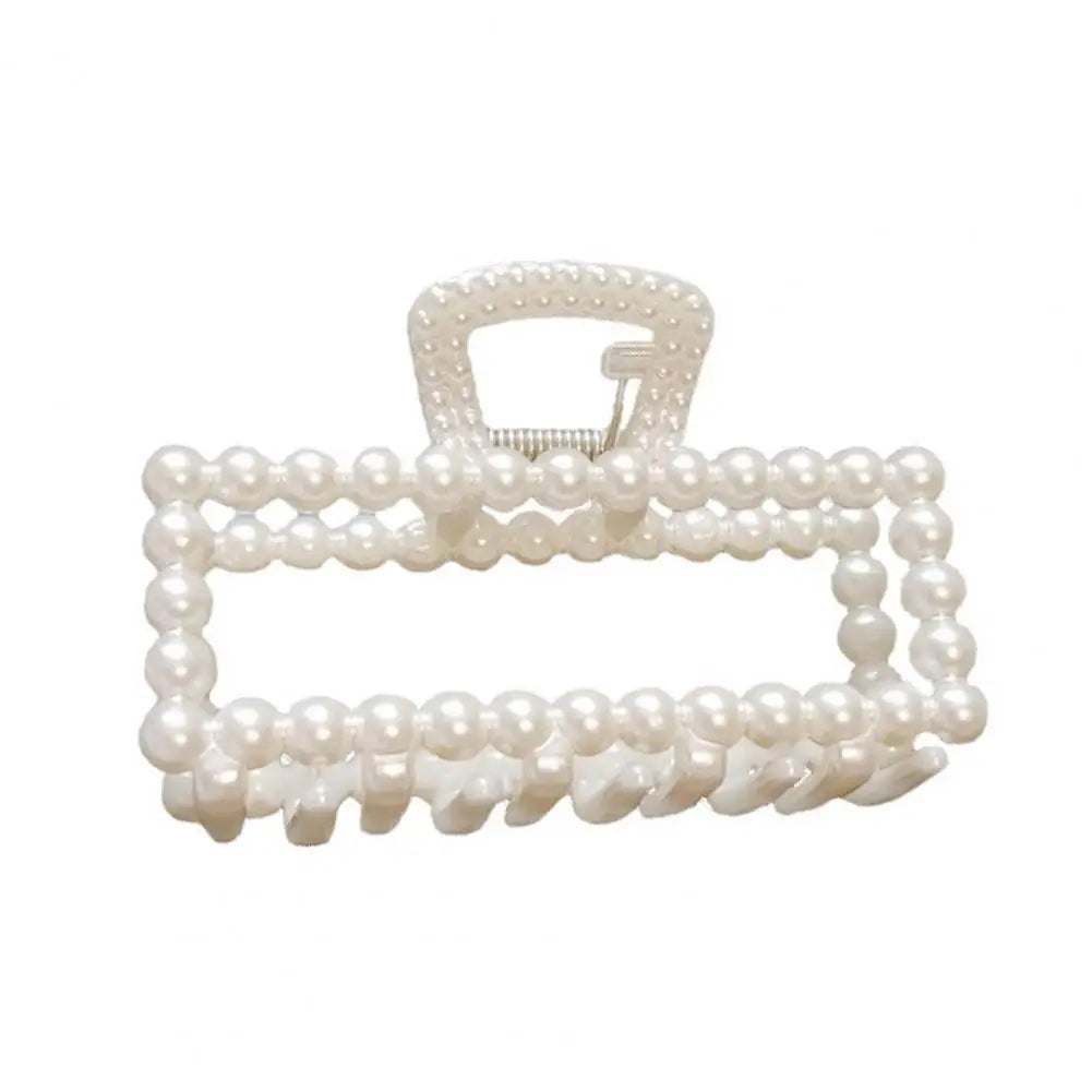 Hair Claw Clip Beautiful Fashion Women Large Hair Grip Imitation Pearl Hair Clamp - NTKSTORE