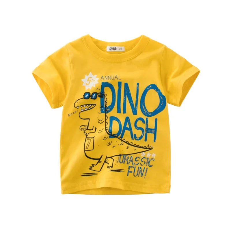 Children's Clothing Summer Edition Children's Clothing Boys T-shirt Summer Baby Short sleeved Sweatshirt - NTKSTORE