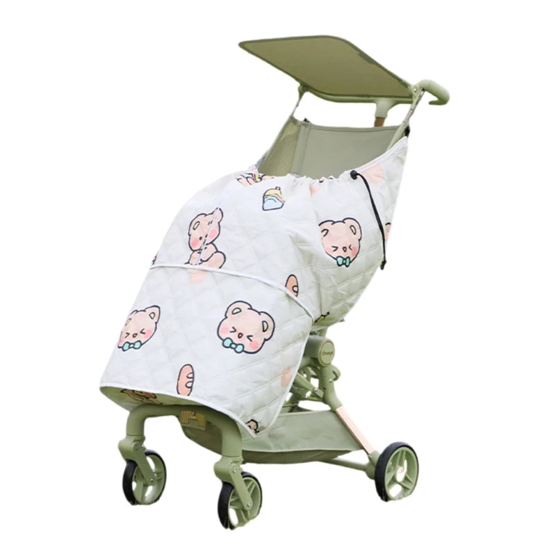 Universal Fit Windproof Strollers Cover for Baby Carriages, Soft & Comfortable Winter Bunting Bag with Elastic Closure N84E - NTKSTORE