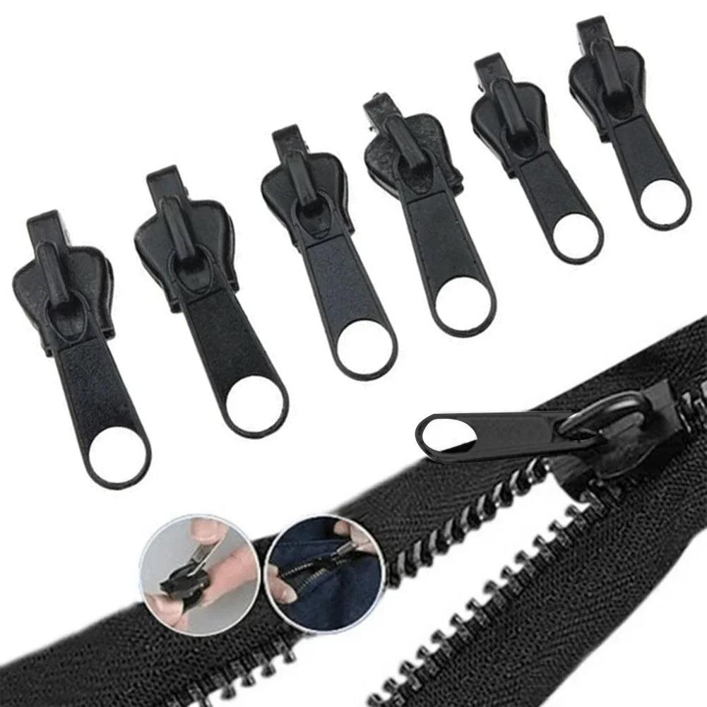 6pcs Instant Zipper Universal Instant Fix Repair Kit Replacement Zip Slider Teeth Multifunctional Clothing Replacement Zipper - NTKSTORE