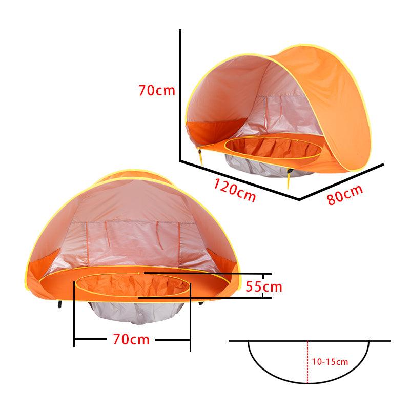 Baby Beach Tent Shade Pool UV Protection Sun Shelter Infant Outdoor Toys Swimming Pool Play House Tent Toys for Kids Children - NTKSTORE