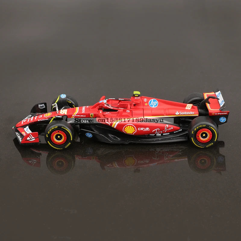 Bburago 1:43 f1 2024 Ferrari SF24 #16 lecler #55 sainz jr. legierung auto druckguss modell spielzeug sammlung erste reihenfolge