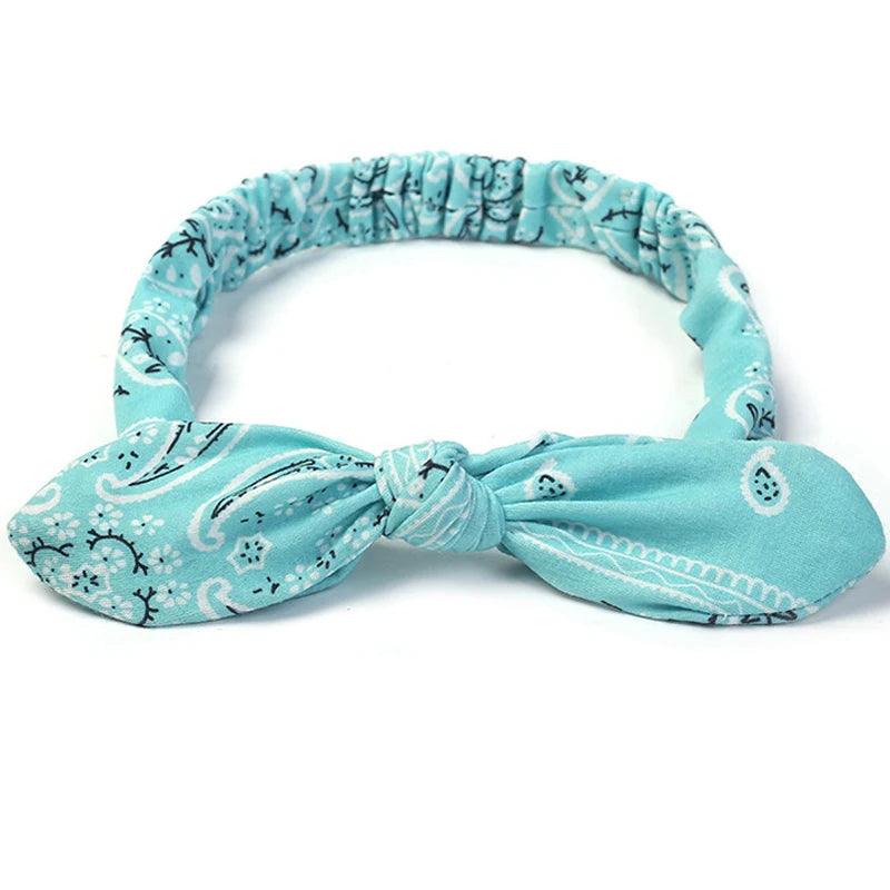 New Boho Women Soft Solid Print Headbands Vintage Cross Knot Elastic Hairbands Turban Bandanas Girls Hair Bands Hair Accessories - NTKSTORE