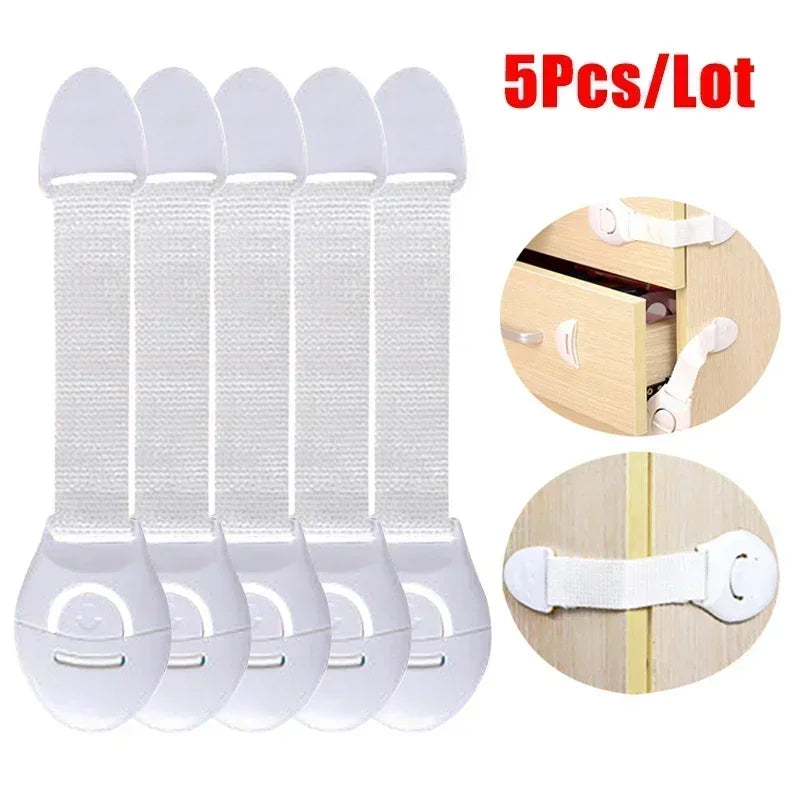 10PCS/lot Home Baby Safety Multifunction Drawer Lock Child Protect Toilet Refrigerator Lock Door for Kids Dishwasher Fridge - NTKSTORE