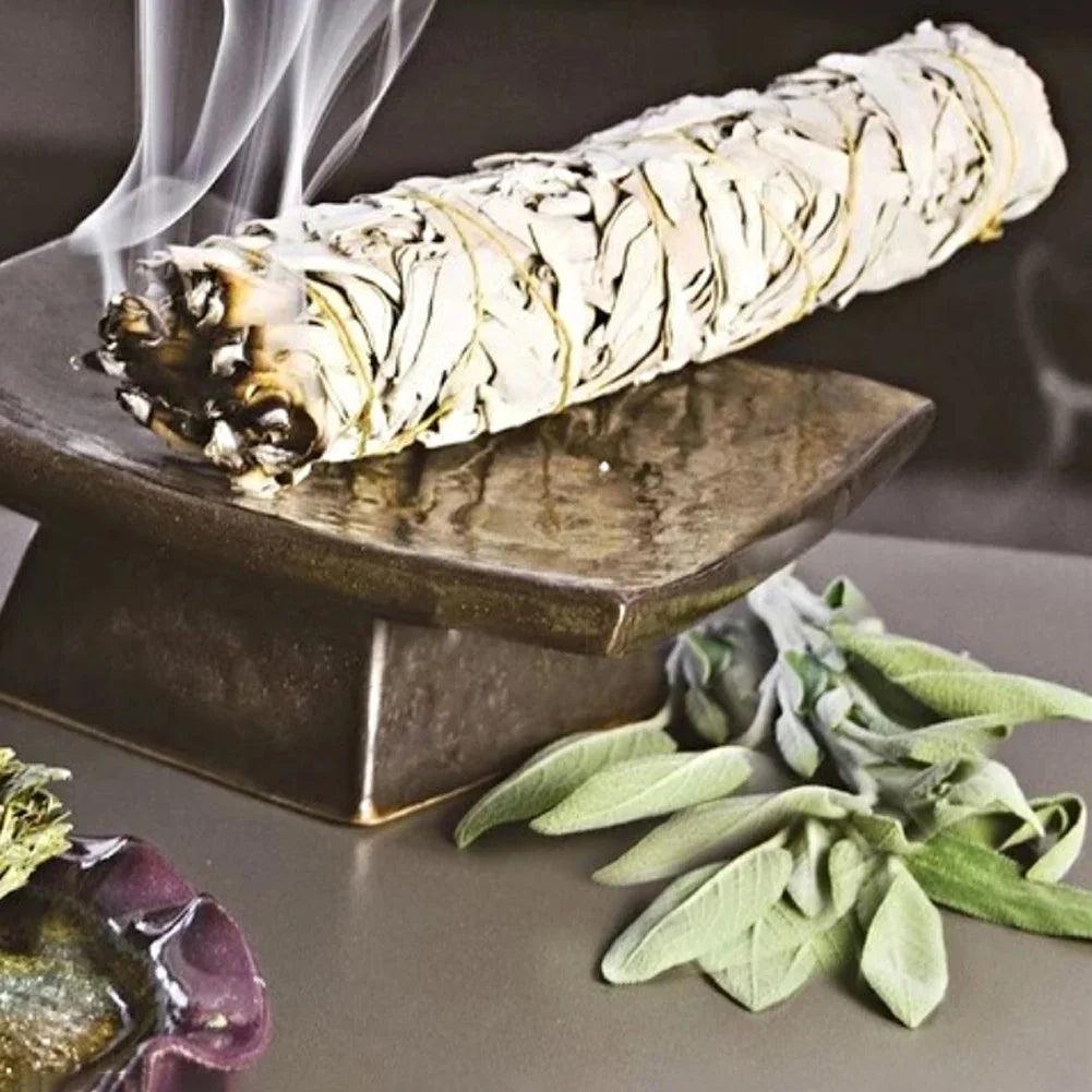 Natural White Sage Bundles Smudge Sticks Indoor Purification Smoking Aroma Leaf Bundle Sage Smudge Sticks for Home Cleansing - NTKSTORE