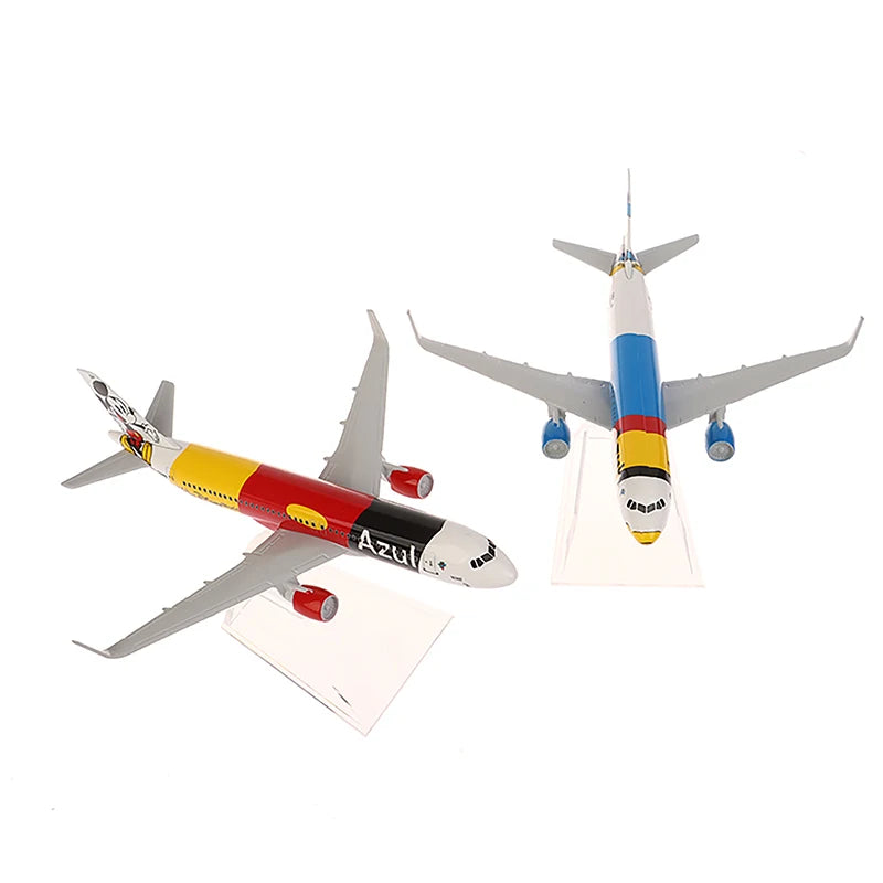 Diecast Metal Model Plane Toy A320 Azul Brazilian Airlines Air Miniature Replica Alloy Aircraft Model