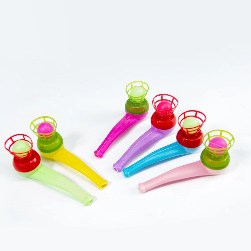 3pcs Plastic Pipe Blowing Ball Kids Toys Outdoor Games Balance Training Educational Toys Learning Toys for Children Funny Gifts - NTKSTORE
