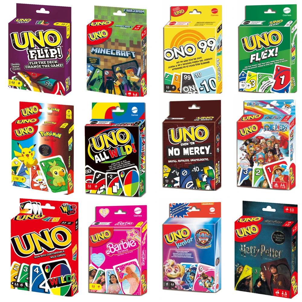 UNO Games Flip Dos Pokemon Avengers Anime Kids and Family Card Board Game Funny Uno Gifts - NTKSTORE