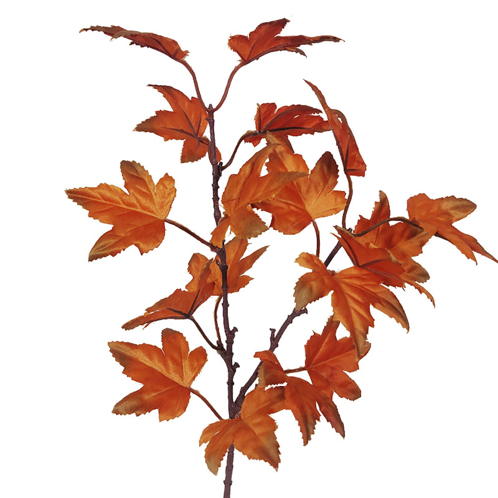 Artificial Leaves Kitchen Fall For Home Maple Stems Thanksgiving Leaves Outdoor Decor Branch Vase Flowers Artificial Tall - NTKSTORE