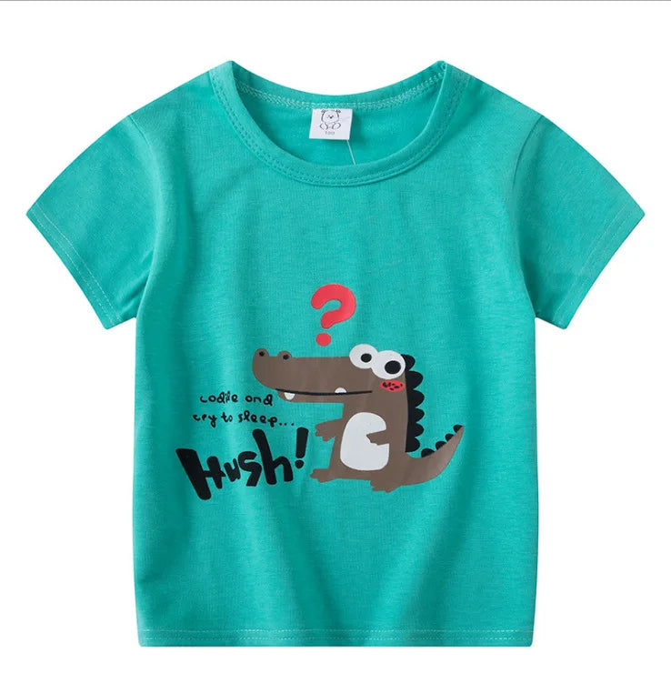 Children's Clothing Boys Girls T-Shirt Kids Clothes Cartoon Summer Tops Long Sleeve Baby Clothing Spring Cotton Ropa De Niña - NTKSTORE