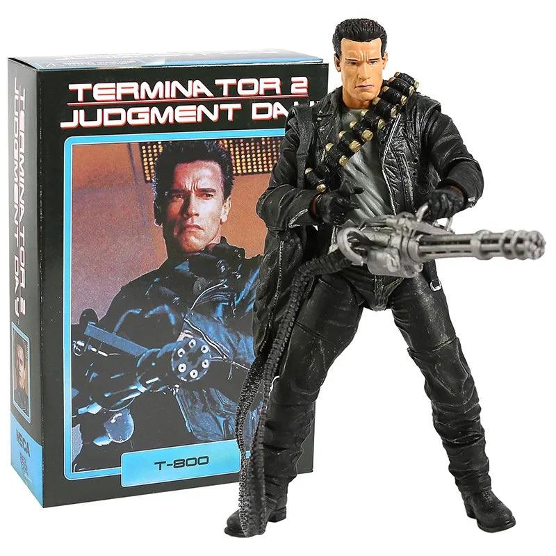 NECA Terminator 2: Judgment Day T-800 Arnold Schwarzenegger PVC Action Figure Collectible Model Toy 7" 18cm - NTKSTORE