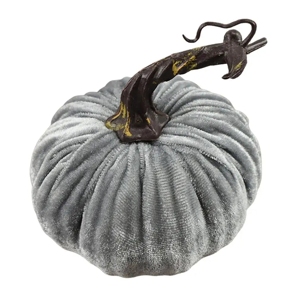 Fall Artificial Pumpkins Velvet Foam Pumpkin Thanksgiving Halloween Decoration Autumn Table Centerpiece Decorative Ornaments - NTKSTORE